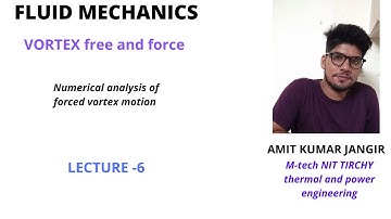 Rigid body motion for rotation, Numerical on vortex motion #fluidmechanics #rigidbodymotion #vortex