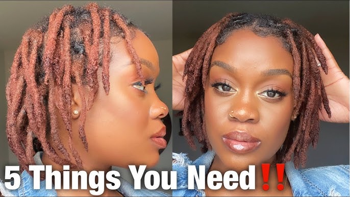 Style With Me!  Pipe Cleaner Curls on Short Starter Locs 