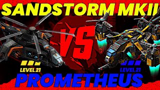 War Commander: Sandstorm MKII V's Prometheus (Both Level 21)
