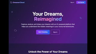 DreamerCloud, this is my bolt.new hackathon app