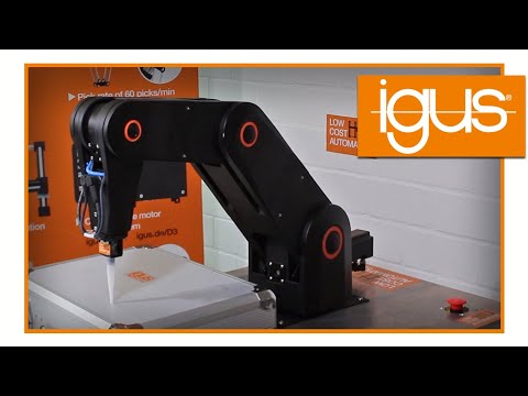 Kleberaupen mit 5-Achs Roboter  - igus Kundenanwendungen im Test