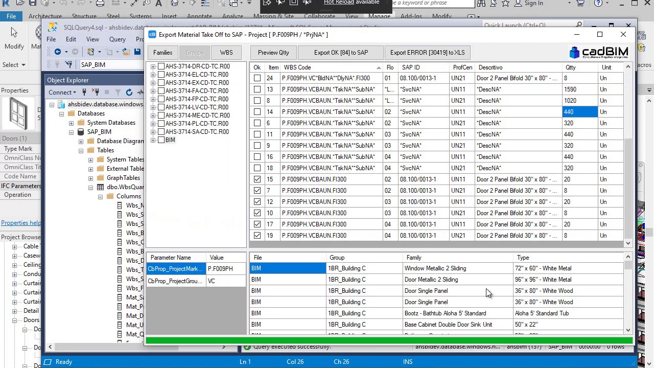Export Revit Quantity to SAP (C# API SQL Server) - YouTube