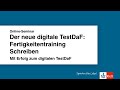 Online-Seminar: Mit Erfolg zum digitalen TestDaF - Fertigkeitentraining Schreiben