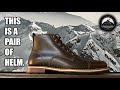 Helm boots hollis in olive  a cap toe service boot  unboxing and initial review