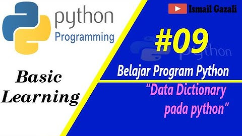 Data Ditcionary pada Program Python #BelajarPython #Part9
