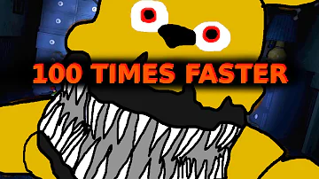 FNAF 4 SONG 100 TIMES FASTER #2 [Tomorrow is Another Day by Stagged]