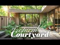 Tropical Courtyard Oasis: Dive Into Serene Forest Vibes