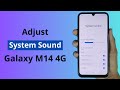 How to Adjust System Sound in Samsung M14 4G