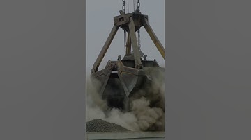 Hydraulic Clamshell Bucket ⚡ | #Crane #Attachment #Shorts ❗