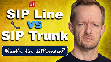 SIP Line vs SIP Trunk - There