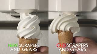 When to replace Soft Serve & Shake machine scrapers & gears to best maintain gelato and save money screenshot 5