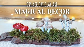 DIY Home Decor - Air Dry Clay Project | Magical Winter Decoration