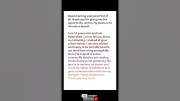 self introduction in english for college students #education #selfintroduction