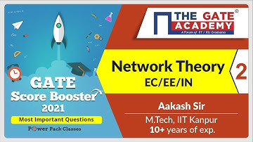 Part 2 | Network Theory GATE Questions | GATE Score Booster | GATE 2021 Preparation | GATE Lectures