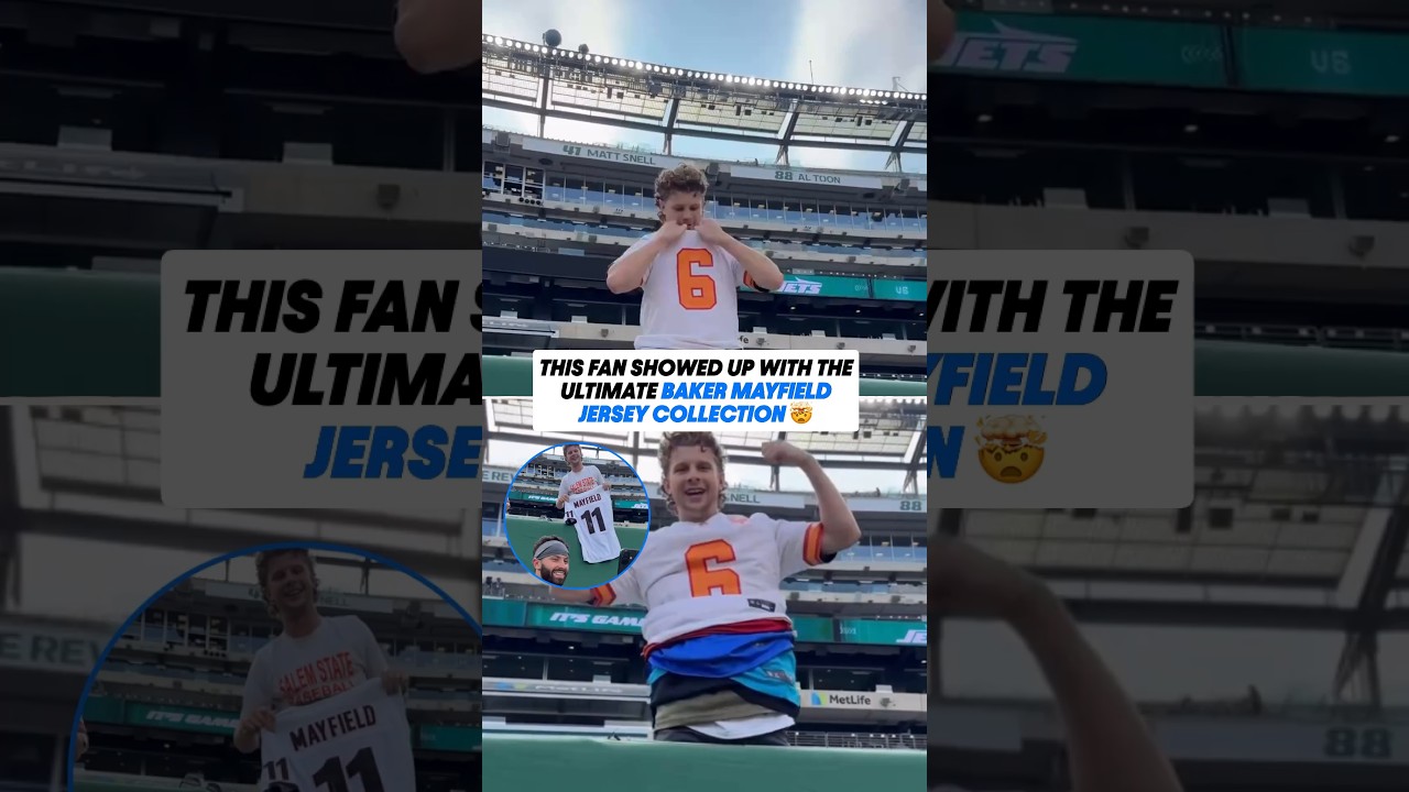 The ultimate Baker Mayfield fan came prepared 😮‍💨
