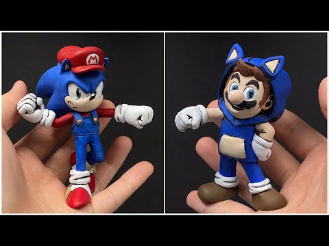 Видео: [Switch] Создайте супер Sonic bro & Mario ерега с Clay [kiArt]