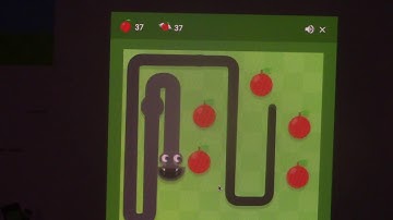 Google Snake Game - Small Map - Flying Apple Mode - 87 Points (NEW MODE!)