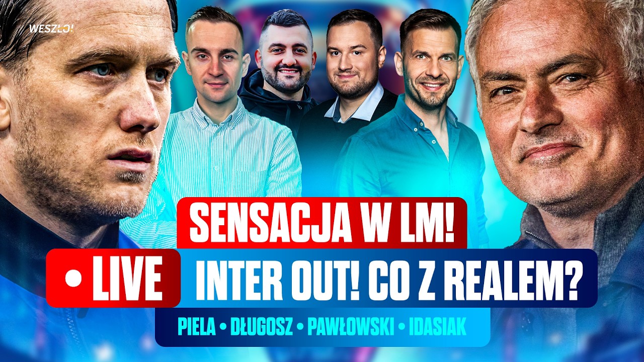BODO OGRAŁO INTER! REAL - BENFICA PRZED NAMI! BĘDĄ SENSACJE? PIELA, PAWŁOWSKI, DŁUGOSZ, IDASIAK LIVE