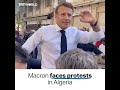 Crowd protests French President Macron in Algeria