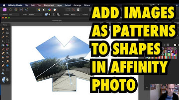 Affinity Photo tutorial : Add image to shapes as pattern how to