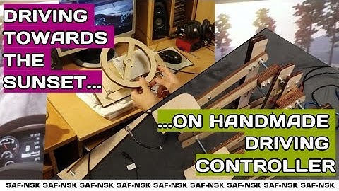 Handmade plywood driving simulator controller. Part 3: Complete design.