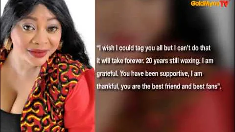 GOLDMYNETV: ACTRESS, AYO ADESANYA CELEBRATES 20 YEARS IN NOLLYWOOD
