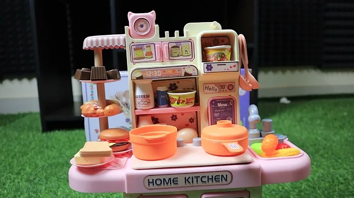 Kitchen cart and Baby Doll toys surprise eggs baby doli play