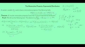Memoryless Property and the Exponential Distribution