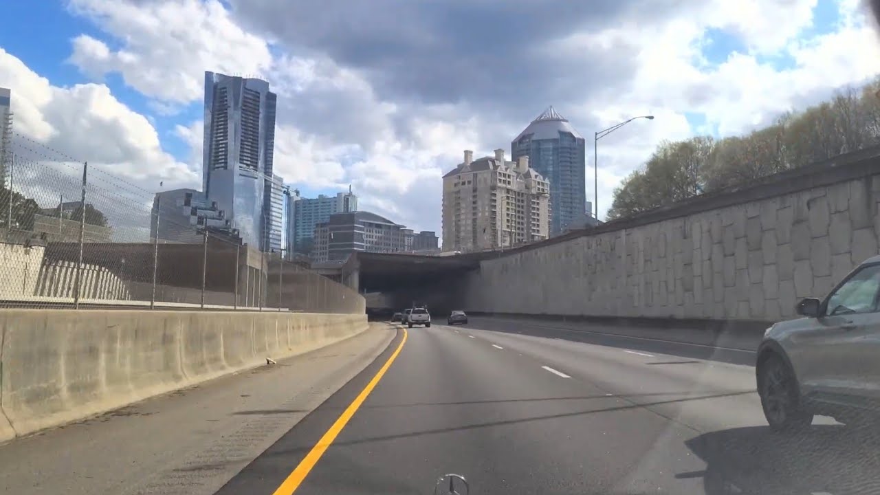 Dahlonega, GA to Hartsfield Jackson International Airport (US-19/GA-400, I-85, Terminal North) 4K