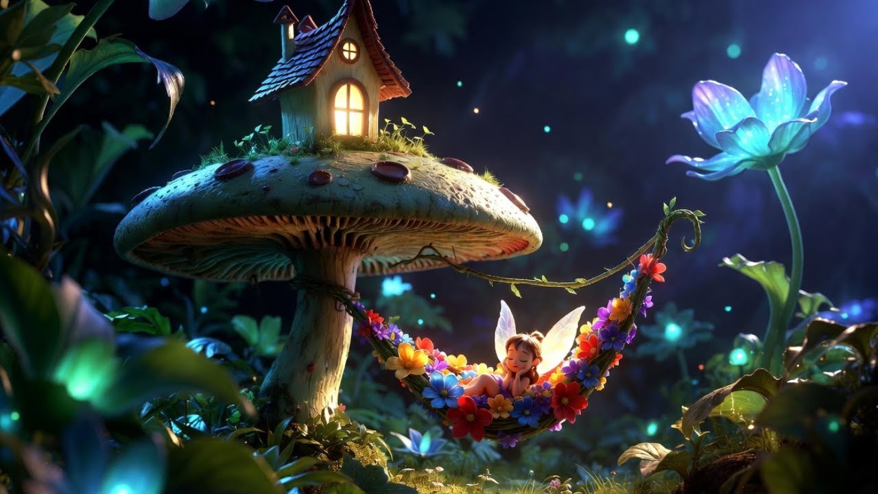 Música para Dormir Niños con Sonido de Río | Hada Durmiendo, Sueño Profundo y Tranquilo