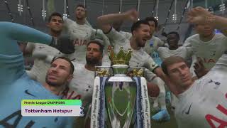 Tottenham 2023-24 Barclays Premier League Champions Trophy Presentation on EA SPORTS FC 24 in 4K PS5