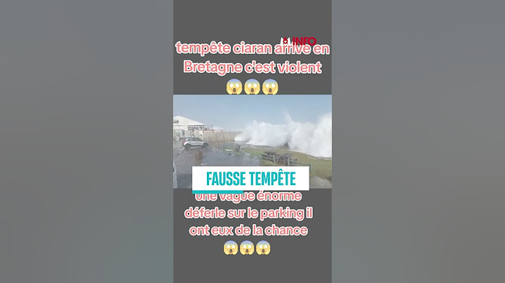 Des fausses images de la tempête Ciaran ?