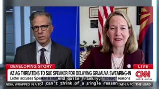 AG Mayes Demands Speaker Johnson Swear In Adelita Grijalva | The Lead with Jake Tapper CNN