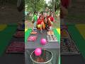 Amazing ball roll and collect burger 🍔 family challenge #shorts #gaming