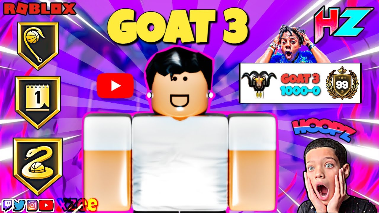 I HIT GOAT 3 IN ROBLOX BASKETBALL | Roblox hoopz | *Last Rank*