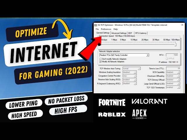 Optimize Your Internet Connection for Gaming With TCP Optimizer