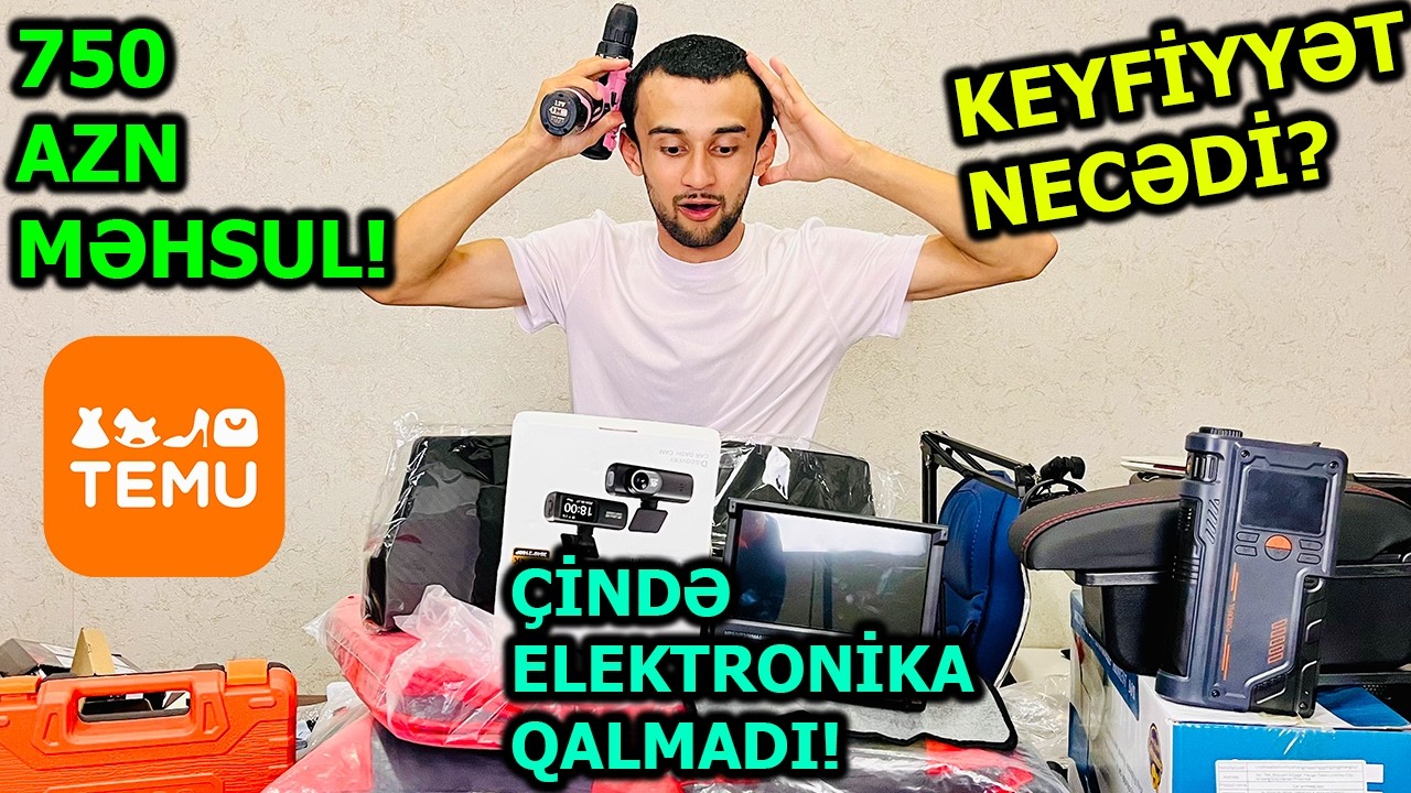 TEMUDA MƏHSUL QOYMADIM ! 750 AZNLİK QUTU😱 (Temudan Sifarişlər #4)