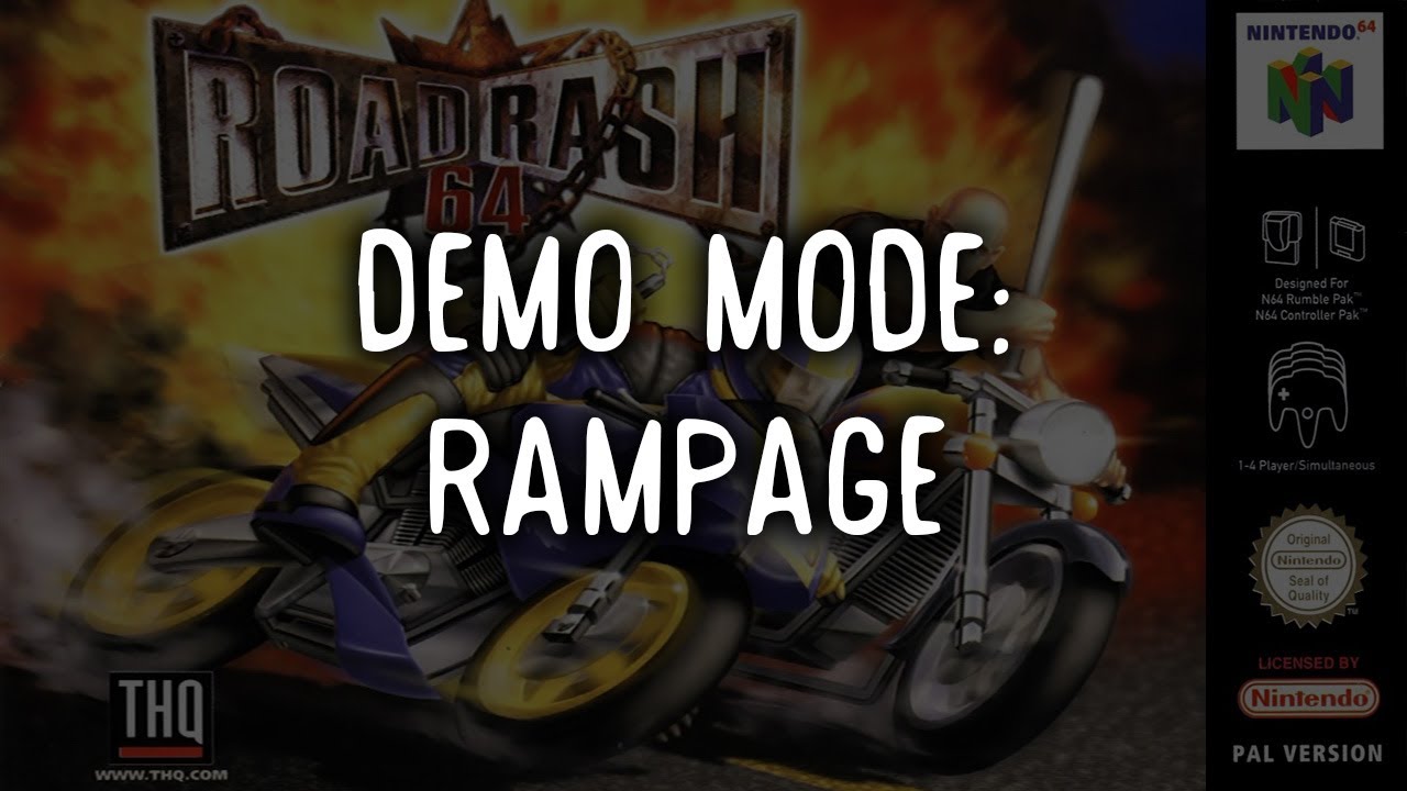 ROAD RASH 64 - Demo Mode: Crashes, fails and hilarious moments (60 FPS ...