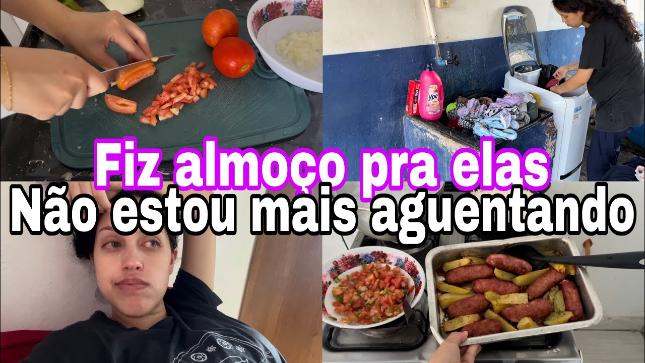 MUITA DOR || NÃO AGUENTO MAIS || NOSSO ALMOÇO SIMPLES