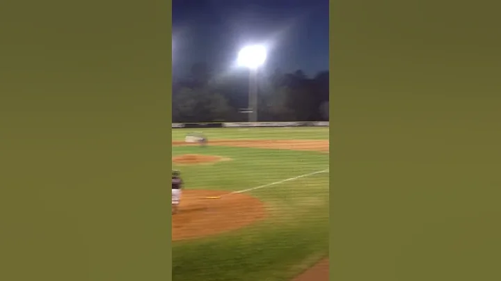 Cameron Busby with a hard hit liner up the middle....