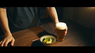 猛暑。冷えた胡瓜とビール(ノンアル)の晩酌(Japanese pickled cucumber and beer)