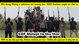 Min Aung Hlaing a sahimna tur a zawng tan, KNU an thutiam angin an che ta, PDF an che pui tual tual