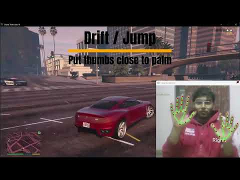 Hand Gesture Steering Control using OpenCV and MediaPipe | Computer Vision Project