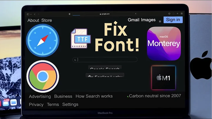 How to Fix Browser Font Problem in Mac M1! [Chrome/Safari]