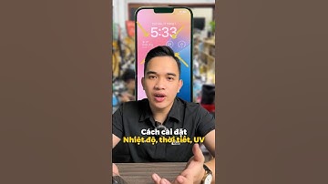 Cách cài đặt nhiệt độ thời tiết ngoài màn hình iPhone 👉 Subscribe Apple No.1