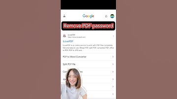 Remove/unlock PDF password on mobile #removepdfpassword #ilovepdf #pdftoword #pdfpassword #pdfeditor