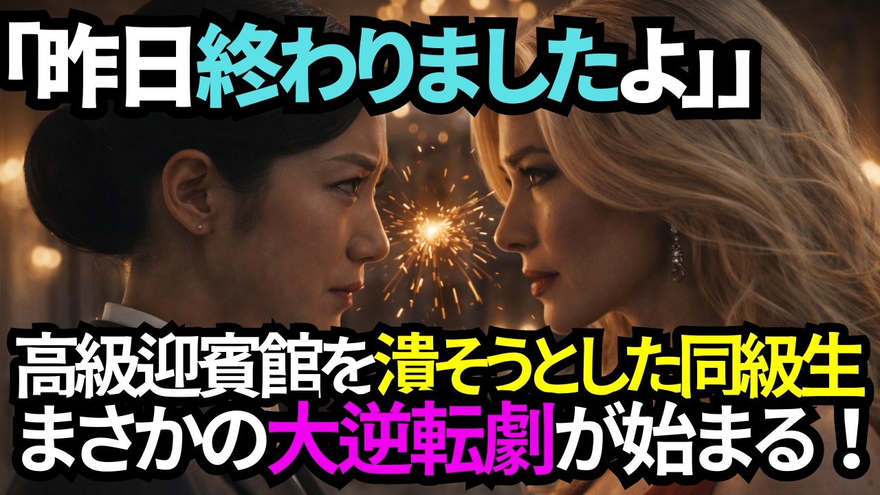 【痛快スカッと】熟年の逆転劇！同窓会80人分の予約を当日ドタキャンした同級生代表の女に「昨日終わってます」と告げたスカッとする末路