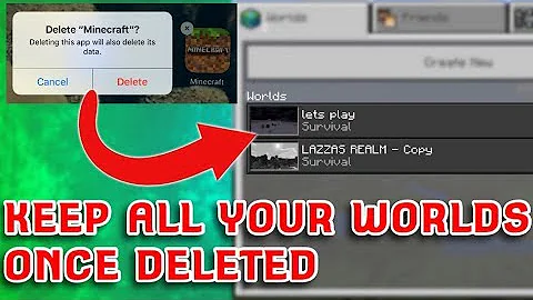 Can you recover a deleted worlds in Minecraft PE?