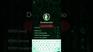 How to Binary Hex in DuckDuckGo #shorts #programming screenshot 3