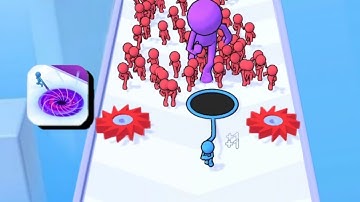 Drag The Hole 🕳️ - All Levels Gameplay (iOS & Android) Part 4